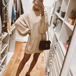 La Boheme Girls women’s oversized cotton sweater in color stone dress M/L